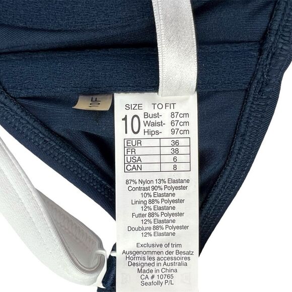 Seafolly Block Party Bikini Top 6 F Cup - Picture 7 of 8